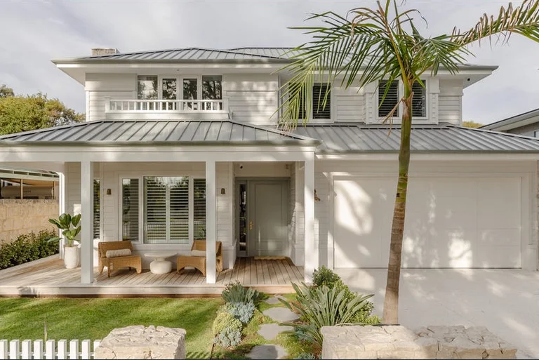 Completed Hamptons-style home, Cottesloe — FastForm wall construction