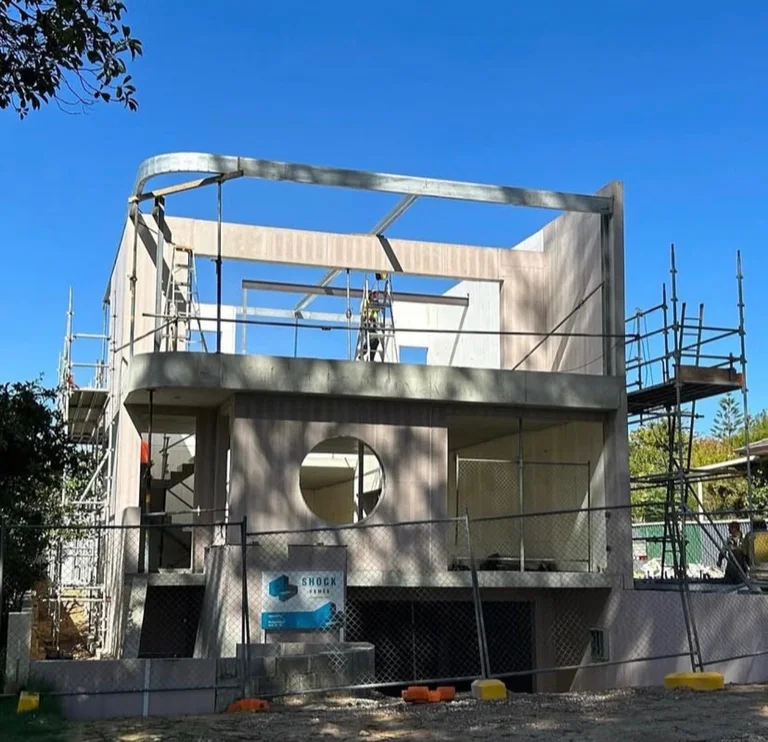 Swanbourne concrete structure during construction